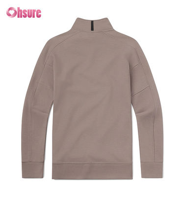 Hoge Kwaliteit Custom Borduurwerk Heren Oversized French Terry Crew Neck Sweatshirt & Zware Kwart Zip Hoodie Effen Patroon