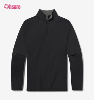 Hoge Kwaliteit Custom Borduurwerk Oversized Heren Crew Neck Sweatshirt 2XL 100% Katoen French Terry Quarter Zip Hoodie