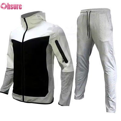 Maatwerk Trainingskleding Sport 2-delige Sets Rits Jogging Gym Tweedelige Set voor Heren