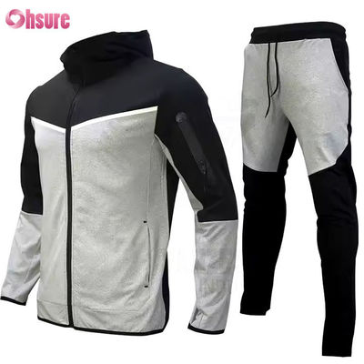 Maatwerk Trainingskleding Sport 2-delige Sets Rits Jogging Gym Tweedelige Set voor Heren