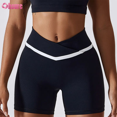 Yoga Shorts voor Dames met Hoge Taille, Snoepkleur, Sneldrogend, Naakt, Hot Shorts voor Hardlopen, Gym, Fitness, Sporttrainingen