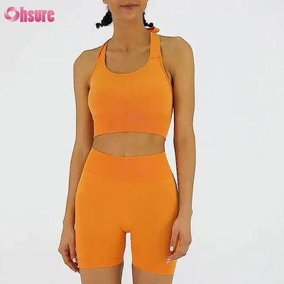 Naadloze fitness korte leggings vrouwen hoge taille heuplifting sportbroek spandex nylon snelle droge yogabroek voor vrouwen sexy