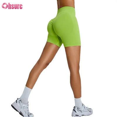 Naadloze fitness korte leggings vrouwen hoge taille heuplifting sportbroek spandex nylon snelle droge yogabroek voor vrouwen sexy