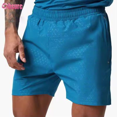 Gymbroek voor mannen met aangepast logo Athletic 100% Nylon geweven actieve bodem voor sport