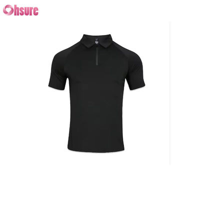 Hoogwaardig snel drogen ijs zijde stof sport top ademend zomer fitness Dri spier fit T-shirt mannen polo shirt