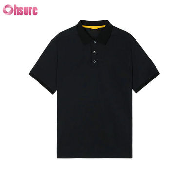 Heren Premium Gebreide Raglan voor Poloshirt Regular Fit Sportieve Stijl met Contrastkraag
