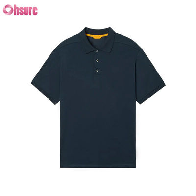 Heren Premium Gebreide Raglan voor Poloshirt Regular Fit Sportieve Stijl met Contrastkraag