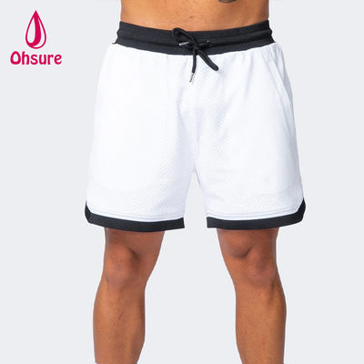 OEM Effen Kleur Heren Zomer Ademende Mesh Gym Shorts Training Workout Kleding Sneldrogende Gym Shorts voor Heren Sportkleding Nieuwe Shorts