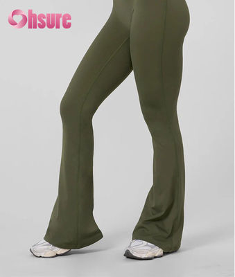 Dear-Lover Custom Logo Dames Hoge Taille Yoga Leggings Zwart Effen Tailleband Beide Zijzakken Vochtregulerend Workout Yoga