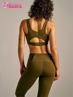 High Rise Leggings Style Gym Wear Vocht wegnemen Workout Yoga Leggings Beide zijzakken Solid voor vrouwen Broek OEM Yoga Wear