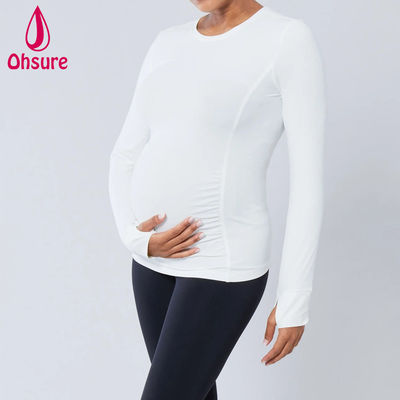 Nieuwe dames lange mouw Casual Jersey Top Verpleegkundige en zwangere Borstvoeding T-shirt Moederschapskleding