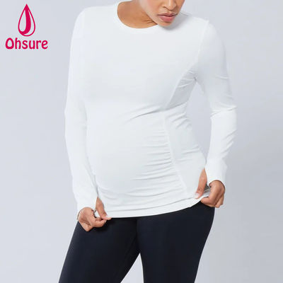 Nieuwe dames lange mouw Casual Jersey Top Verpleegkundige en zwangere Borstvoeding T-shirt Moederschapskleding
