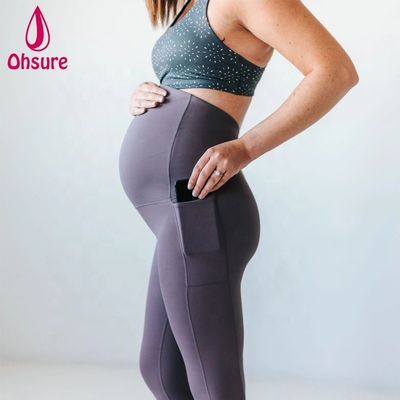Zwangerschapsbroek met hoge taille, 4 manieren, rekbare yogalegging, comfortabele, zachte zwangerschapskleding