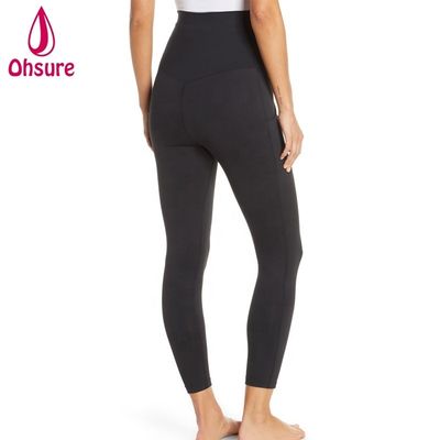 Comfortabele Zwangerschap Actieve Tights Super Zachte Dames Fitness Yoga Broek Met Zak Zwangere Leggings