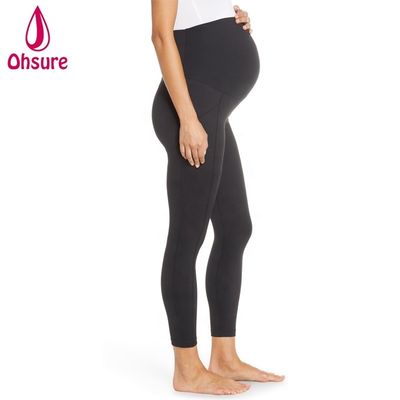 Comfortabele Zwangerschap Actieve Tights Super Zachte Dames Fitness Yoga Broek Met Zak Zwangere Leggings