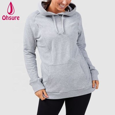 Groothandel Zwangere Vrouwen Hooded Trui Oversized Borstvoeding Fitness Sweatshirts Custom Zwangerschap Nursing Hoodie