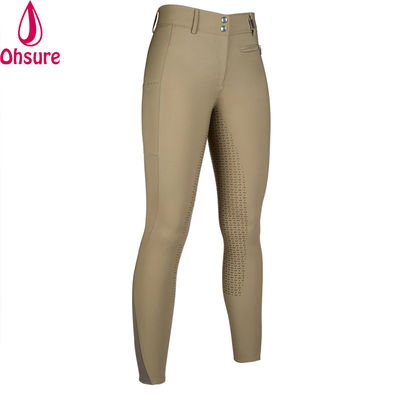 Nieuw Design Paardensport Siliconen Volle Zit Broek Leggings Dames Sport Rijbroek