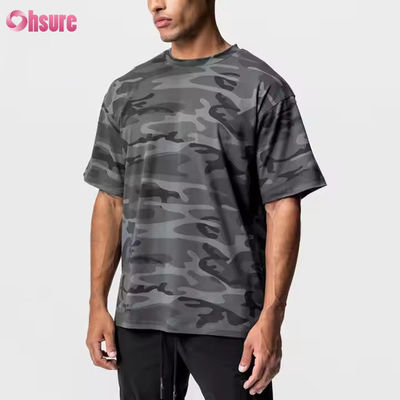 Aangepaste logo Nieuw Design Workout Sportkleding t-shirt Heren 100% Katoen Zwaar Box Fit Hardlopen Oversized Fitness Gym Shirt