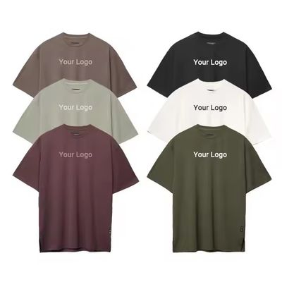 Aangepaste logo Nieuw Design Workout Sportkleding t-shirt Heren 100% Katoen Zwaar Box Fit Hardlopen Oversized Fitness Gym Shirt