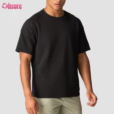 Custom Grijs 100% Katoenen T-shirt Zwaar Oversized T-shirt Hardlopen Workout Sport Gym Shirt Heren