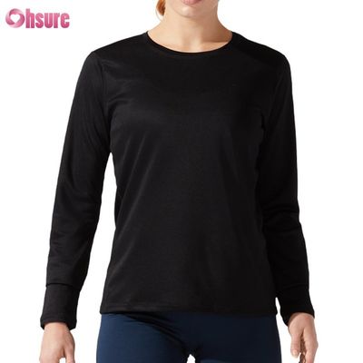 Aangepaste katoenen T-shirt met lange mouwen