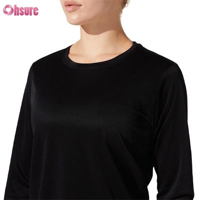 Aangepaste katoenen T-shirt met lange mouwen