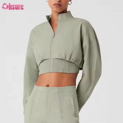 Vrouwen Nieuw Design Zipper Motorcycle Jacket Outdoor Motocross Crop Style Motorcycle Jacket