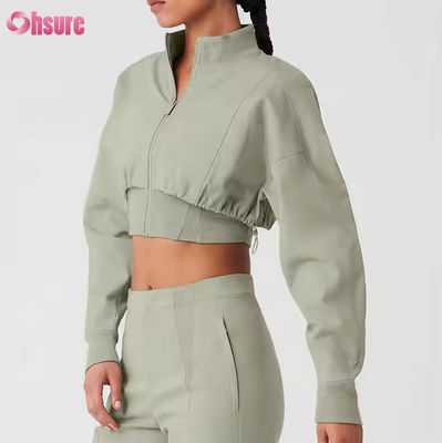Vrouwen Nieuw Design Zipper Motorcycle Jacket Outdoor Motocross Crop Style Motorcycle Jacket