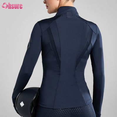Aanpasbare Dames Trainingsjas met Ritssluiting Sneldrogend Outwork Sportkleding Lange Mouw Jas Strak Hardlopen Fitness Top