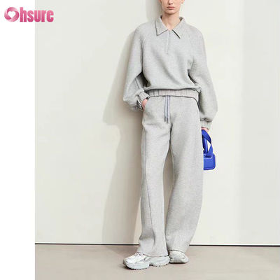 Aangepaste 500 GSM 100% Katoen Baggy Fleece Oversized Hoodie Jogger Set Unisex 2-delige Trainingspak Winter Hoge Kwaliteit Tracksuit