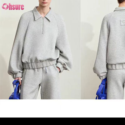 Aangepaste 500 GSM 100% Katoen Baggy Fleece Oversized Hoodie Jogger Set Unisex 2-delige Trainingspak Winter Hoge Kwaliteit Tracksuit