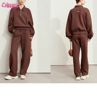 Aangepaste 500 GSM 100% Katoen Baggy Fleece Oversized Hoodie Jogger Set Unisex 2-delige Trainingspak Winter Hoge Kwaliteit Tracksuit