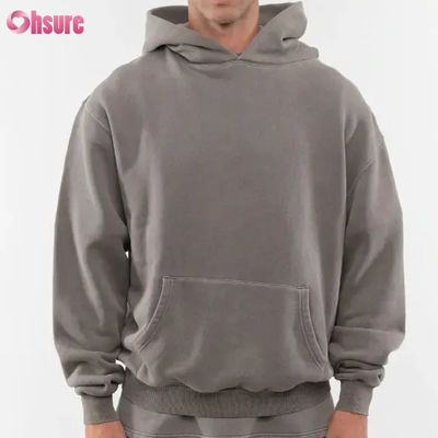 Nieuwe Mode Custom Goede Kwaliteit Zware Hoodie Blanco Effen 80 Katoen 20 Polyester 480 Gsm Oversized Warme Hoodie Zonder Trekkoord