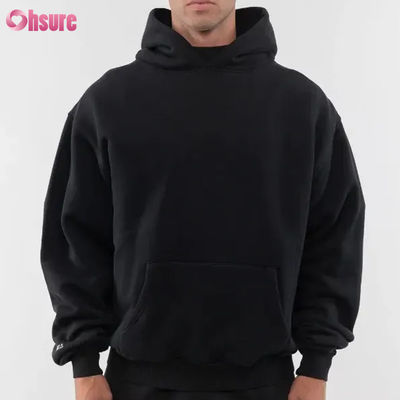 Nieuwe Mode Custom Goede Kwaliteit Zware Hoodie Blanco Effen 80 Katoen 20 Polyester 480 Gsm Oversized Warme Hoodie Zonder Trekkoord