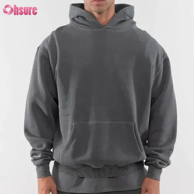 Nieuwe Mode Custom Goede Kwaliteit Zware Hoodie Blanco Effen 80 Katoen 20 Polyester 480 Gsm Oversized Warme Hoodie Zonder Trekkoord
