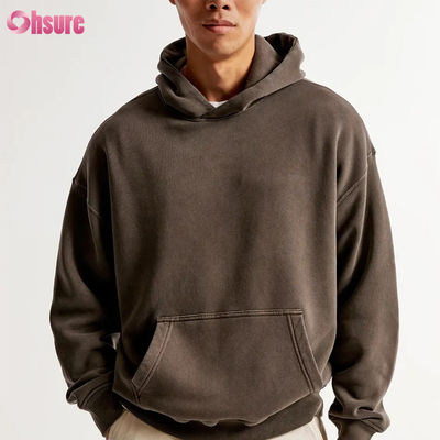 Hoge Kwaliteit 400 GSM Franse Terry Katoenen Hoodie Unisex Zacht Effen Dik met Aangepast Logo 100% Katoen voor Winter