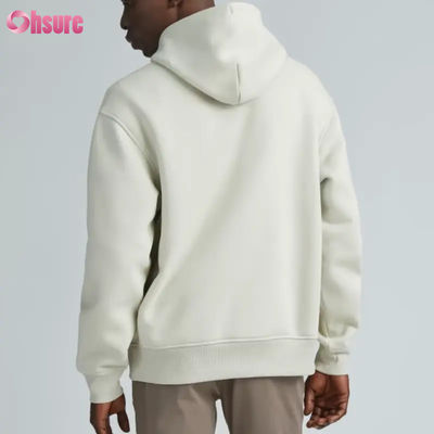 Hoogwaardige Oversized Heren Atletische Hoodie Groothandel Sportmode met Effen Kleur Capuchon Kraag Aangepast Logo Zeefdruk