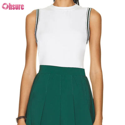 Groothandel Hoge Dames Mouwloze Pickleball Tennis Jurk Rokken Skorts Sets Ademend Aangepast Logo Geplooide Hot Shorts Design