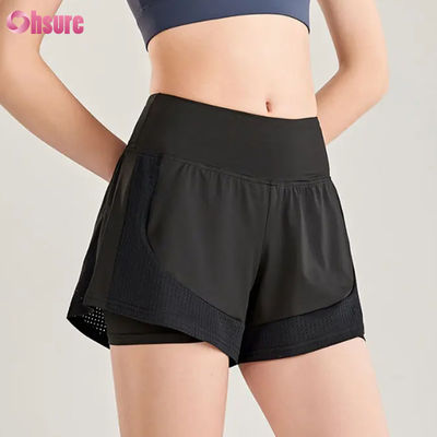 Vrouwen High Waist Seamless Fitness Workout Shorts Breathable Sports Running Training Jogging Shorts Groothandel
