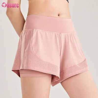 Vrouwen High Waist Seamless Fitness Workout Shorts Breathable Sports Running Training Jogging Shorts Groothandel