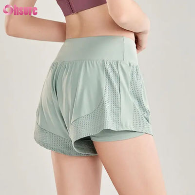 Vrouwen High Waist Seamless Fitness Workout Shorts Breathable Sports Running Training Jogging Shorts Groothandel