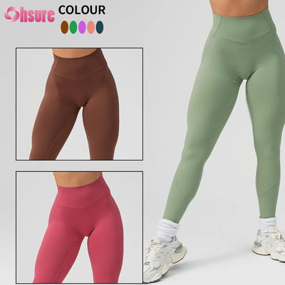 Hot Sale High Waist Workout Yoga Leggings Solid voor vrouwen Sportbroek Custom Yoga Wear Nieuwe mode Hoogwaardige voor vrouwen