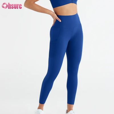Hoge taille Hoge elastische workout sportlegging hardlopen effen voor dames