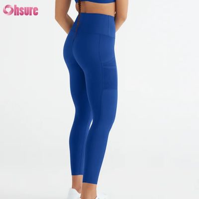 Hoge taille Hoge elastische workout sportlegging hardlopen effen voor dames
