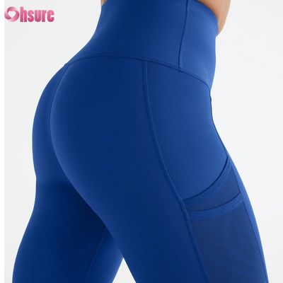 Hoge taille Hoge elastische workout sportlegging hardlopen effen voor dames