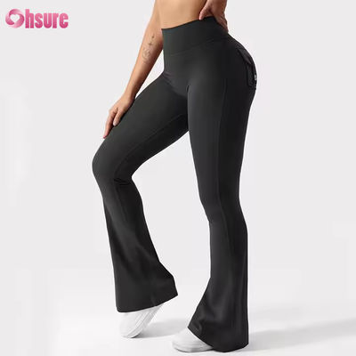 Sportbroek van hoge kwaliteit Comfortabele, veelzijdige sportlegging Yoga-legging met hoge taille en plooien voor dames