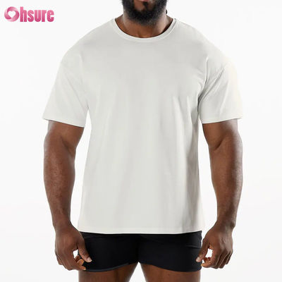 Heren Sport Nieuwe Aankomst Ronde Hals Ademende Sport T-shirt 95% Katoen 5% Spandex Materiaal Gym Sneldrogend T-shirt voor Heren
