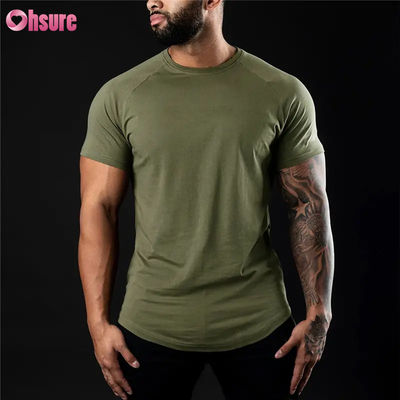 Groothandel Nieuwe Stijl Heren Sneldrogende Fitness Sport T-shirts Casual Bodybuilding Custom Logo Kleding Gebreide Stof Print