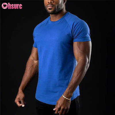 Groothandel Nieuwe Stijl Heren Sneldrogende Fitness Sport T-shirts Casual Bodybuilding Custom Logo Kleding Gebreide Stof Print