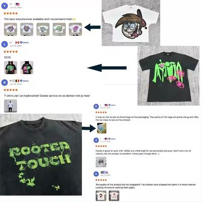 250-300gm Drop Shoulder Graphic Heavyweight T-shirt Luxe Blank Heavy Cotton Streetwear Boxy Oversized Mensen Custom T-shirt